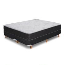 Conjunto Sommier King Cannon Platino Resortes